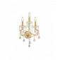Applique murale en cristal BELVEDERE Or 24 Carats 3 ampoules|Appliques murales|Luminaire Center