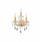 Applique murale en cristal SCHÖNBRUNN Or 24 Carats 3 ampoules|Appliques murales|Luminaire Center