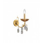 Applique murale classique VICTORIA 2 Or 24 Carats 1 ampoule Hauteur 20 Cm|Appliques murales|Luminaire Center