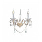 Applique murale en cristal AMARO Or 24 Carats 2 ampoules|Appliques murales|Luminaire Center
