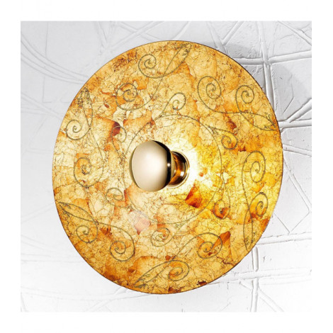 Applique murale design LUNA Or 24 Carats 1 ampoule Diamètre 54 Cm Or Medici|Appliques murales|Luminaire Center