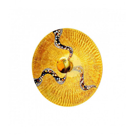 Applique murale design LUNA Or 24 Carats 1 ampoule Diamètre 54 Cm Or Kiss|Appliques murales|Luminaire Center