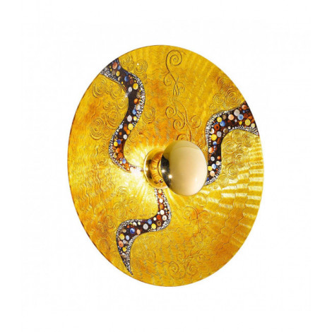 Applique murale design LUNA Or 24 Carats 1 ampoule Diamètre 89 Cm Or Kiss|Appliques murales|Luminaire Center