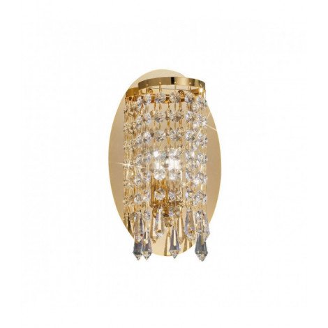 Applique murale design en cristal CHARLESTON Or 24 Carats 1 ampoule|Appliques murales|Luminaire Center