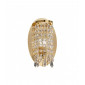 Applique murale design en cristal CHARLESTON Or 24 Carats 1 ampoule|Appliques murales|Luminaire Center