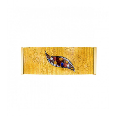 Applique murale design EMOZIONE Or 24 Carats 2 ampoules Or Kiss|Appliques murales|Luminaire Center