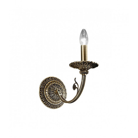 Applique murale classique PISANI laiton antique 1 ampoule|Appliques murales|Luminaire Center