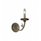Applique murale classique PISANI laiton antique 1 ampoule|Appliques murales|Luminaire Center