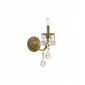 Applique murale en cristal PISANI CRYSTAL laiton antique 1 ampoule|Appliques murales|Luminaire Center