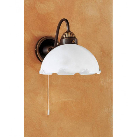 Applique murale vintage NONNA laiton antique 1 ampoule|Appliques murales|Luminaire Center