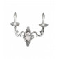 Applique murale classique CONTARINI chrome 2 ampoules|Appliques murales|Luminaire Center