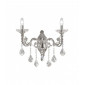 Applique murale en cristal CONTARINI CRYSTAL chrome 2 ampoules|Appliques murales|Luminaire Center