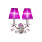Applique murale en cristal CARMEN 2 chrome 2 ampoules|Appliques murales|Luminaire Center
