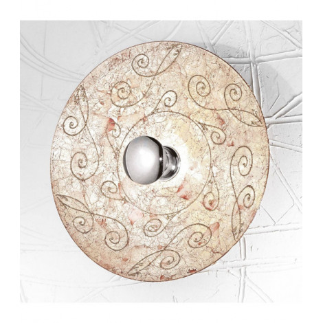 Applique murale design LUNA chrome 1 ampoule Diamètre 54 Cm Argent Medici|Appliques murales|Luminaire Center