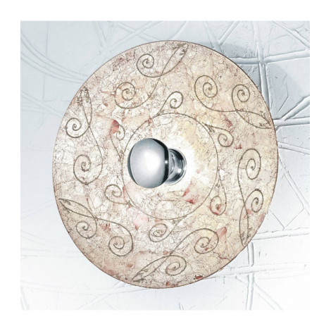 Applique murale design LUNA chrome 1 ampoule Diamètre 89 Cm Argent Medici|Appliques murales|Luminaire Center