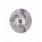 Applique murale design LUNA chrome 1 ampoule Diamètre 54 Cm Argent|Appliques murales|Luminaire Center