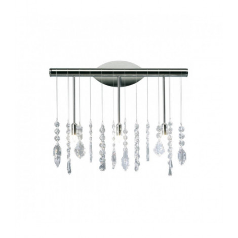 Applique murale design en cristal STRETTA chrome 5 ampoules|Appliques murales|Luminaire Center
