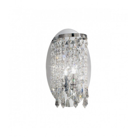 Applique murale design en cristal CHARLESTON chrome 1 ampoule|Appliques murales|Luminaire Center