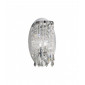 Applique murale design en cristal CHARLESTON chrome 1 ampoule|Appliques murales|Luminaire Center