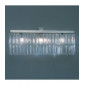 Applique murale design en cristal PRISMA chrome 3 ampoules Hauteur 22 Cm|Appliques murales|Luminaire Center