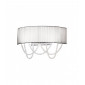 Applique murale design GIOIOSA chrome 2 ampoules Blanc|Appliques murales|Luminaire Center
