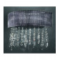 Applique murale en cristal PARALUME chrome 2 ampoules|Appliques murales|Luminaire Center