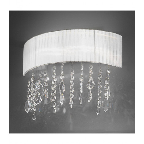 Applique murale élégante PARALUME chrome 2 ampoules|Appliques murales|Luminaire Center