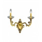 Applique murale classique CONTARINI or Français 2 ampoules|Appliques murales|Luminaire Center