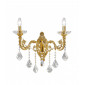 Applique murale en cristal CONTARINI CRYSTAL or Français 2 ampoules|Appliques murales|Luminaire Center
