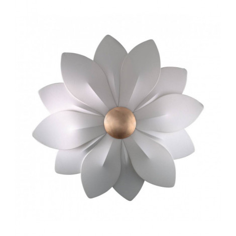 Applique murale design FIORE feuille d'or 6 ampoules|Appliques murales|Luminaire Center