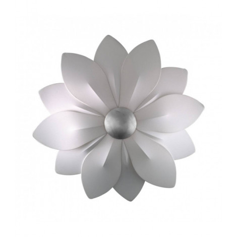 Applique murale design FIORE feuille d'argent 6 ampoules|Appliques murales|Luminaire Center