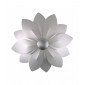 Applique murale design FIORE feuille d'argent 6 ampoules|Appliques murales|Luminaire Center
