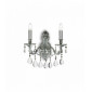 Applique murale Argentée en cristal GIOCONDA 2 ampoules|Appliques murales|Luminaire Center