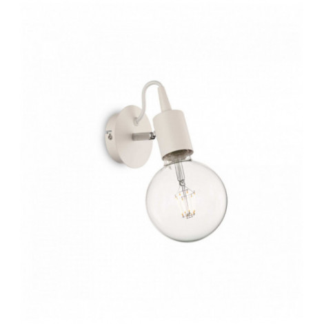 Applique murale Blanche EDISON 1 ampoule|Appliques murales|Luminaire Center