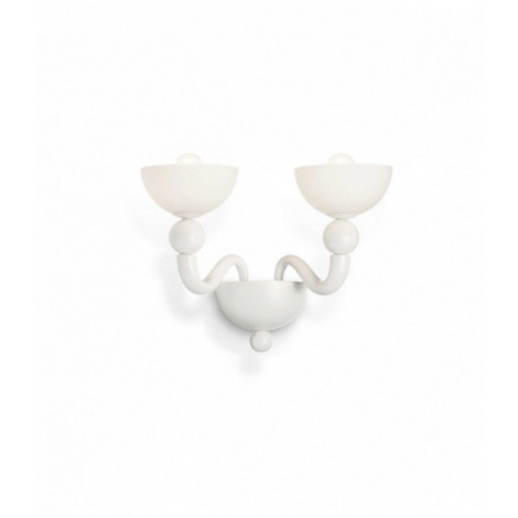 Applique murale Blanche BON BON 2 ampoules|Appliques murales|Luminaire Center