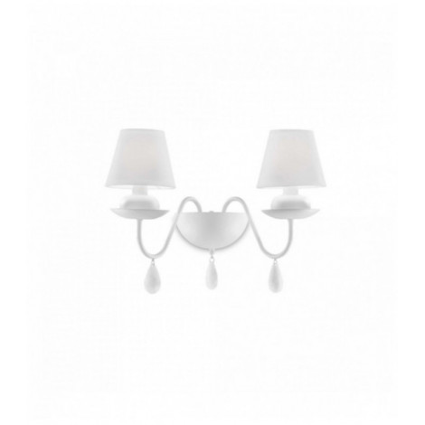 Applique murale Blanche BLANCHE 2 ampoules|Appliques murales|Luminaire Center