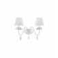 Applique murale Blanche BLANCHE 2 ampoules|Appliques murales|Luminaire Center