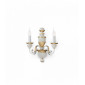 Applique murale Blanche antique FIRENZE 2 ampoules|Appliques murales|Luminaire Center