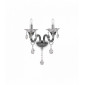 Applique murale Grise en cristal COLOSSAL 2 ampoules|Appliques murales|Luminaire Center