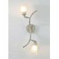 Applique murale Toscano 2 Ampoules blanc/doré/verre dépoli|Appliques murales|Luminaire Center