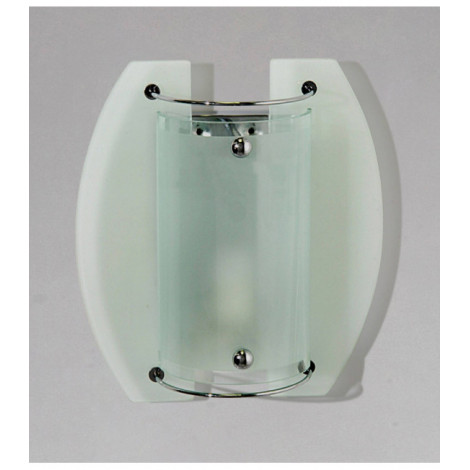 Applique murale Jiva 1 Ampoule chrome poli/verre dépoli|Appliques murales|Luminaire Center