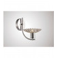Applique murale Ellen 1 Ampoule nickel satiné/cristal|Appliques murales|Luminaire Center