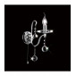Applique murale Bianco avec interrupteur 1 Ampoule chrome poli/cristal|Appliques murales|Luminaire Center