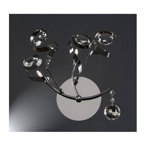 Applique murale Kurlz 2 Ampoules chrome poli/cristal|Appliques murales|Luminaire Center