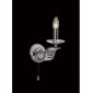 Applique murale Niobe avec interrupteur 1 Ampoule chrome poli/cristal|Appliques murales|Luminaire Center