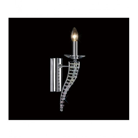 Applique murale Santo 1 Ampoule chrome poli/cristal|Appliques murales|Luminaire Center