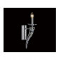 Applique murale Santo 1 Ampoule chrome poli/cristal|Appliques murales|Luminaire Center