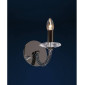Applique murale Elena avec interrupteur 1 Ampoule chrome noir/cristal|Appliques murales|Luminaire Center