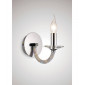 Applique murale Elena avec interrupteur 1 Ampoule chrome poli/cristal|Appliques murales|Luminaire Center