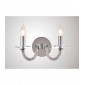 Applique murale Elena avec interrupteur 2 Ampoules chrome poli/cristal|Appliques murales|Luminaire Center